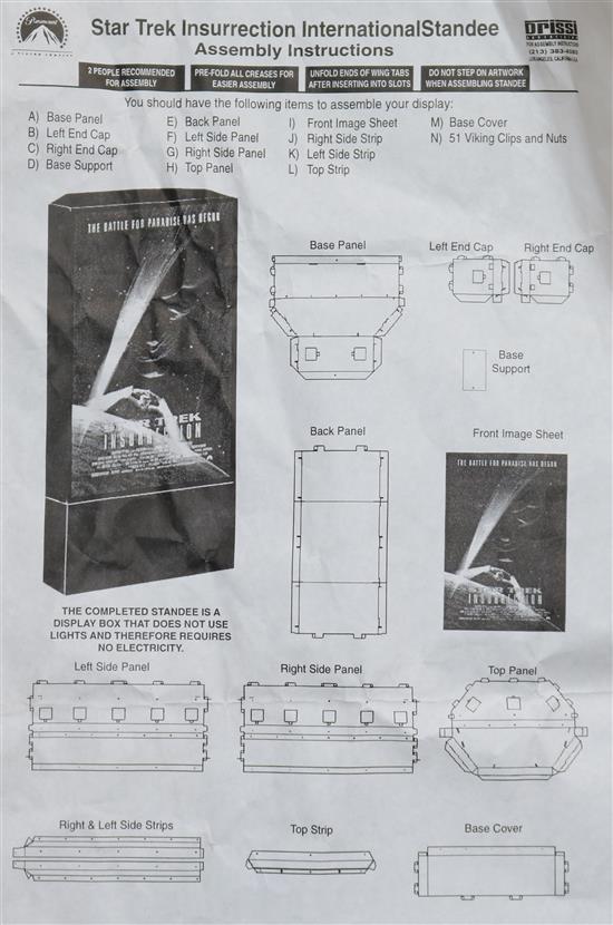 A Star Trek Insurrection Cinema display